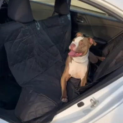 Waterproof Dog Car Seat Cover – Nonslip Hammock-Style Protector with Dual Leash Attachments for Safe and Comfy Rides