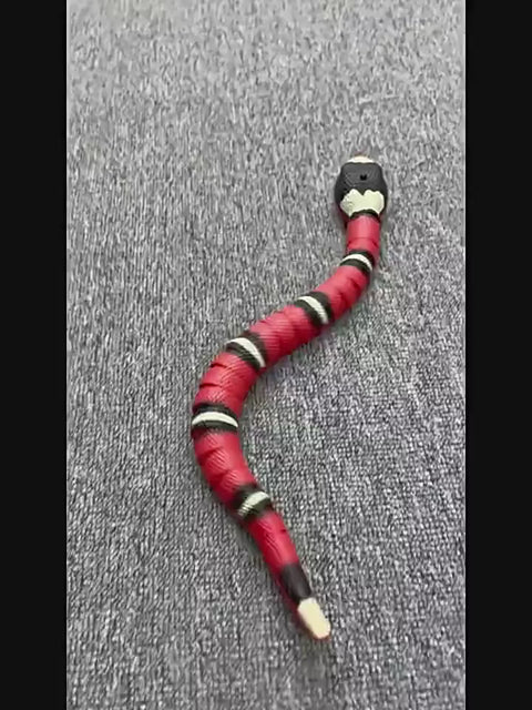 Smart Sensing Snake Cat Toy - Interactive Electric USB Charging Toy for Cats